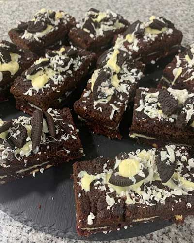 Chocolate Cakes served at The Village Fish Bar Neilston